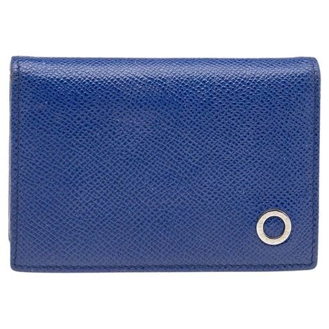 bvlgari business card holder|BVLGARI Bvlgari Business Cardholder In Blue Leather on SALE.